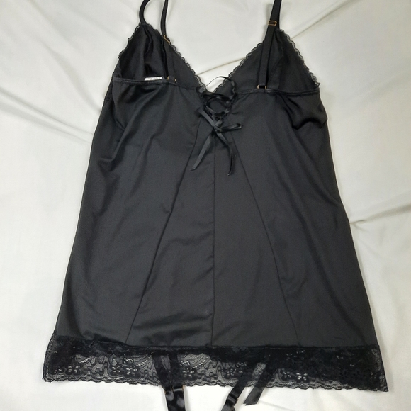 Size QS 14 - 18 Baci Black Lingerie with Stocking Straps Sexy Queen Beauty - Picture 4 of 7